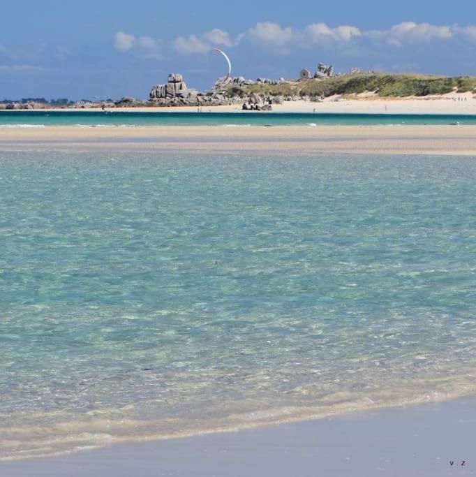 Kerlean, Plage Des Sables Blancs A 700M! Concarneau Buitenkant foto